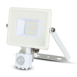 Elmateriel 20W Projektør Samsung Chip PIR Sensor 3000K Hvidt Hus.