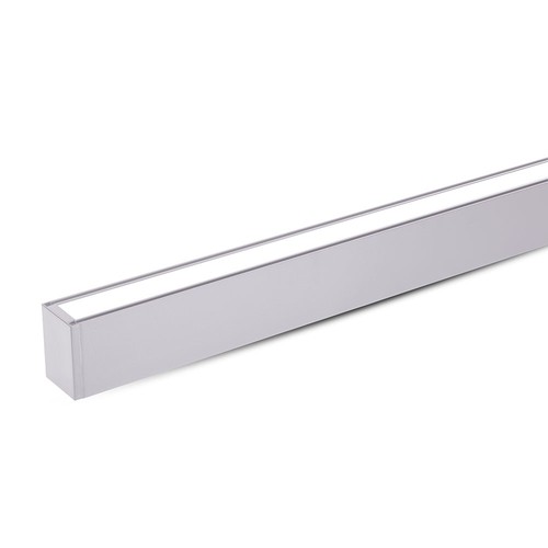 120cm 60W Samsung LED lysskinne, Up/Down - 6000lm, dæmpbar, sølv, inkl. wireophæng