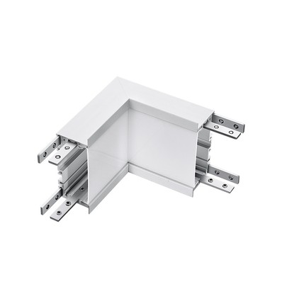 10W - L-formet connector, Samsung chip, 4000K, sølv hus