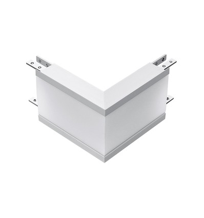 12W L-formet LED connector til indbygning - Samsung LED chip, 1000lm, sølv aluminium, 4000K