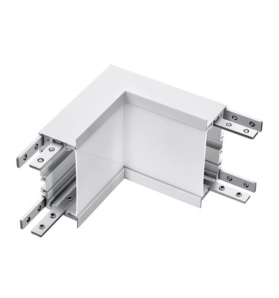 10W L-formet connector til lineær belysning - Samsung LED chip, 1000lm, 4000K, aluminium