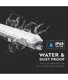 150cm 22W vandtæt LED armatur - IP65, 6400K, inkl. LED rør