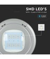 100W LED vejarmatur til wireophæng - 130lm/W, Samsung LED chip, IP65, 4000K, grå, IK08