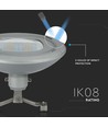 100W LED vejarmatur til wireophæng - 130lm/W, Samsung LED chip, IP65, 4000K, grå, IK08