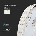 360 Leder LED Stripelys 30W/m - 6400K, IP20, 5m/rulle