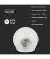4W rund LED væglampe - IP65, 110lm/W, hvid, udendørs, inkl. lyskilde