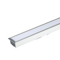 40W LED lineær lys - Nedsænket, Samsung chip, 6400K, Sølv hus