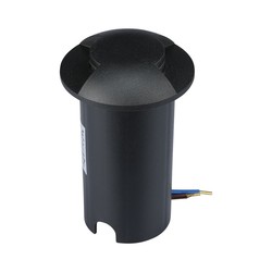 Elmateriel 1W LED Nedgravningsspot Lys (12V) 6500K-Sort, IP67.