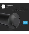 1W LED Nedgravningsspot Lys (12V) 6500K-Sort, IP67