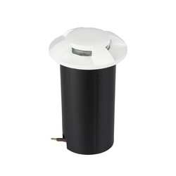 Elmateriel 1W LED Nedgravningsspot 12V 6500K - Hvid, IP67