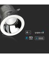 6W LED COB Hotel Downlight, RA95 - CREE chip, sølv reflektor, justerbar, indbygningsspot