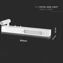 3W+6W LED Sengelampe - Væglampe, 3000K, Hvid