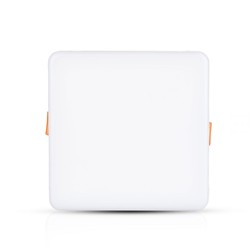Elmateriel 18W LED Panel - Justerbar, Samsung Chip, 6400K, Firkantet.