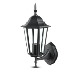 Væglamper V-Tac sort væglampe - IP44 udendørs, E27 fatning, uden lyskilde