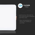 24W LED Panel - Samsung Chip, 6400K, kvadratisk, justerbart