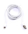 1,5m MFI Lightning til USB kabel, 2.4A - Hvid, Apple certificeret, fleksibel og holdbar