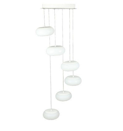 76W Designer pendel, dæmpbar - 6500lm, 3000K, TRIAC fasedæmp, 120 grader, sort finish