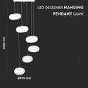 72W LED Hængende Lampe 3000K - Designer, TRIAC Dæmpbar, Hvid