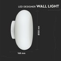25W VÆGLAMPE - LED Designer, TRIAC Dæmpbar, 3000K, Hvid