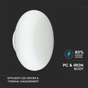 LED Væglampe 40W - Designer, TRIAC Dæmpbar, 3000K, Hvid