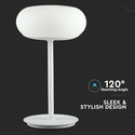 25W LED Bordlampe - Designer, Touch Dæmpbar, 3000K, Hvid