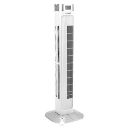 Elmateriel 55W LED tårnvifte - temperaturvisning, fjernbetjening, 36 tommer