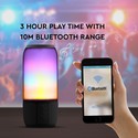 2*3W - LED lys, Bluetooth højttaler, USB TF-kort slot, sort