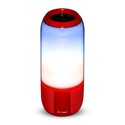 2*3W Bluetooth Højttaler - LED-lys, USB TF-kortplads, rød