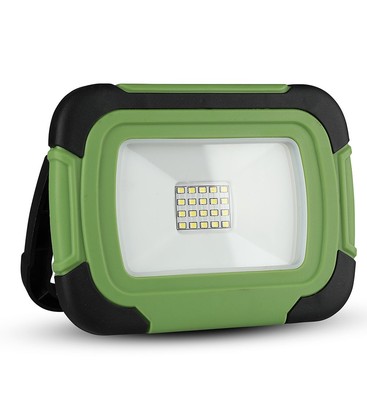 [V-TAC] [Projektør] [10W] - [LED, Genopladelig, Samsung Chip, 6400K, SOS Flash]