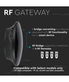 RF433 Gateway, 5V - 433MHz, kompatibel med Alexa og Google Home, sort, IP20