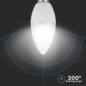 3,5W Kertepære E14 - RGB+6400K Dæmpbar, RF Kontrol - Dæmpbar