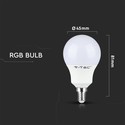 P45 LED Pære 3,5W E14 - RGB+4000K Dæmpbar, RF Kontrol, Dæmpbar