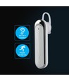Bluetooth headset med mikrofon, hvid - 170mAh batteri, 10-12 timers spilletid, in-ear design