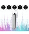 Bluetooth headset med mikrofon, hvid - 170mAh batteri, 10-12 timers spilletid, in-ear design