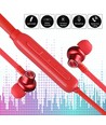 Bluetooth sport headset, rød - 500mAh batteri, 7-8 timers spilletid, 10m rækkevidde