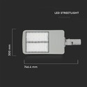 200W LED Gadelygte - Samsung chip 5700K (140lm/W, Inventronics, dæmpbar)
