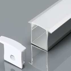 Producenter Monteringssæt LED-strips - Diffuser, Nedsænket, 2000x30x20mm, Sølv