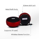 Bærbar Bluetooth-Højtaler - TWS-Funktion, 800mAh Batteri, Rød