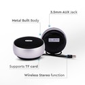 Bærbar Bluetooth Højttaler - TWS-funktion, 800mAh Batteri, Grå