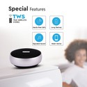 Bærbar Bluetooth Højttaler - TWS-funktion, 800mAh Batteri, Grå