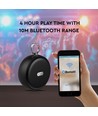 Transportabel Bluetooth højttaler, 2x3W - Sort, TWS, indbygget mikrofon, AUX, TF kort, RGB lys
