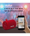 5W bærbar Bluetooth højtaler, Rød - TWS funktion, 1500mAh batteri, inkl. Micro USB kabel