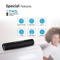 bærbar Bluetooth-højttaler - 1200mAh batteri, TWS-funktion