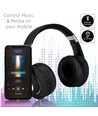 Bluetooth trådløse hovedtelefoner, sort - 500mAh batteri, op til 12 timers spilletid, foldbart design, AUX/Micro SD indgang