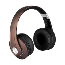 Producenter Bluetooth Trådløse Hovedtelefoner - 500mAh, Justerbart Hovedbånd, Brun.