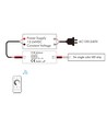LEDlife rWave mini controller- 12V (60W), 24V (120W), med DC stik