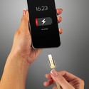 1m Type-C USB fletvævet kabel med bomuldsstof - Guld (Rubin Serie)