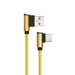 Elmateriel 1M USB Kabel Type-C - Guld (Diamond Serie)