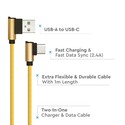 1M USB Kabel Type-C - Guld (Diamond Serie)