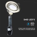 5W Spotlys GU10 - Lampe, Satin Nickel, 4000K, 3 stk./pakke